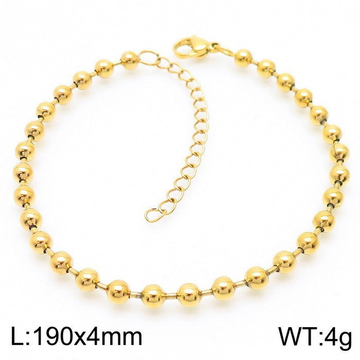 Classic Polished Bead Chain Necklace
