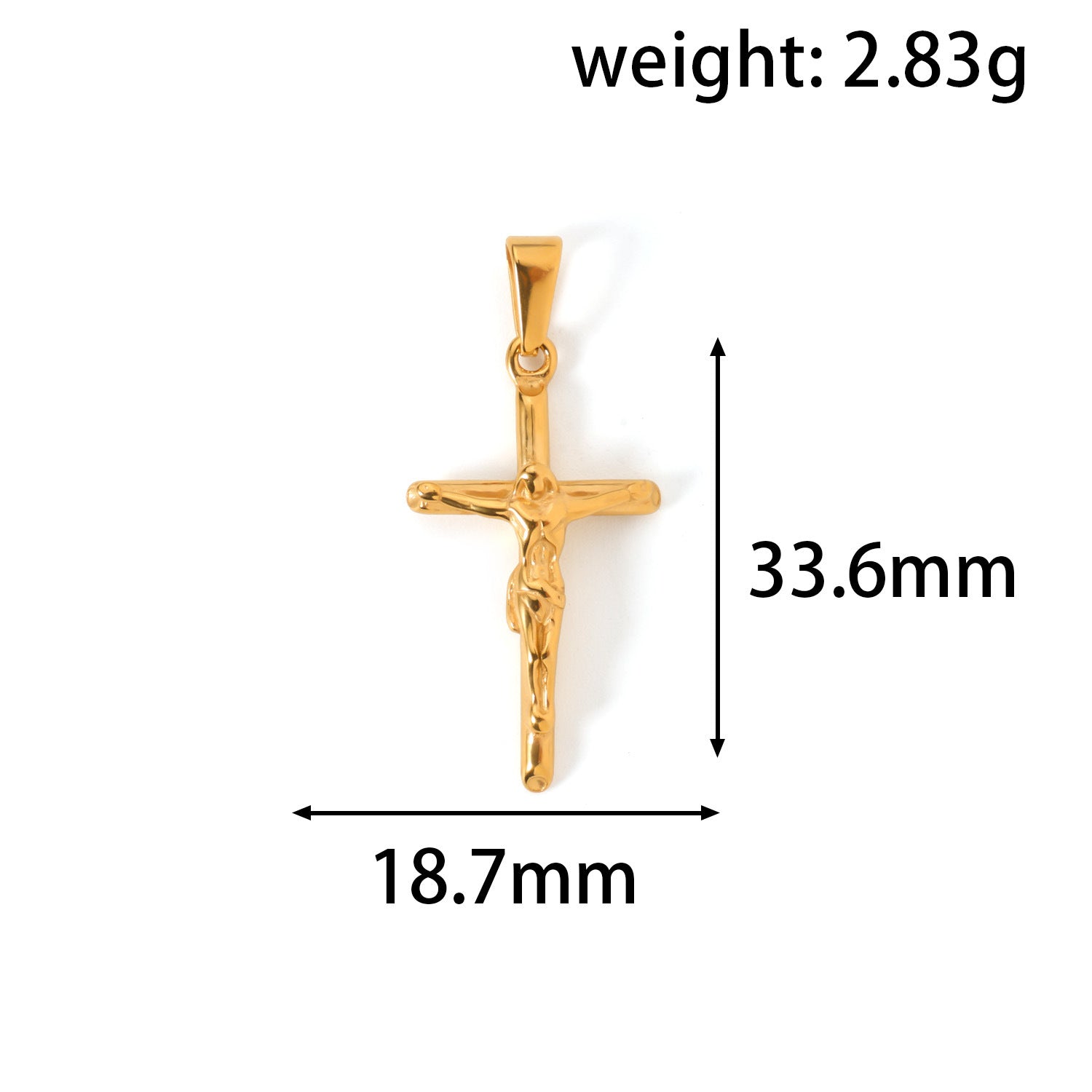 Cross-border European and American jewelry: titanium steel cross necklace pendant, personalized literary and artistic retro stainless steel clavicle chain accessories