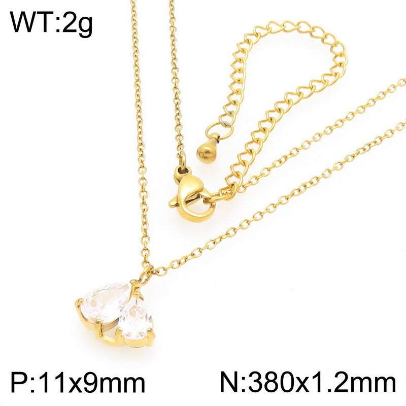 Minimal Cherry Pendant Necklace