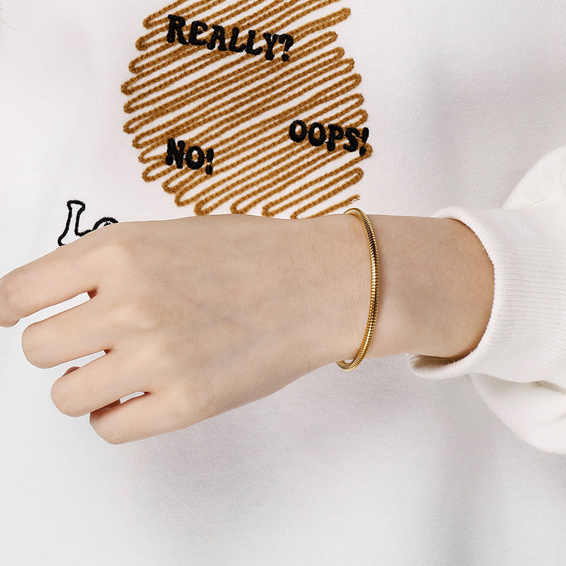 Flexible Snake Chain Bangle