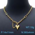 Multi-Chain Heart Pendant Necklace Collection