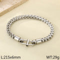 Simple trend personalized stainless steel keel chain Japanese buckle bracelet titanium steel unisex bracelet spot accessories