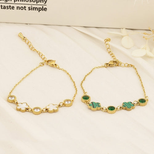 Clover Charm Gold Bracelet