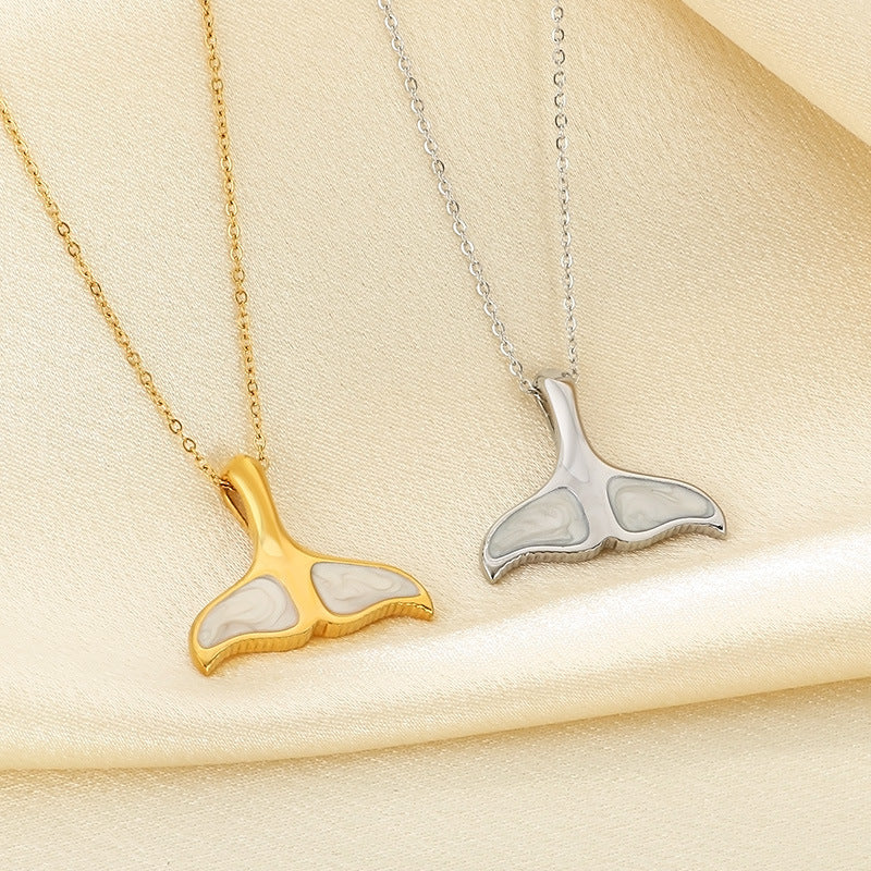 Whale Tail Pendant Necklace