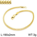Gold Minimal Symbol Chain Bracelet