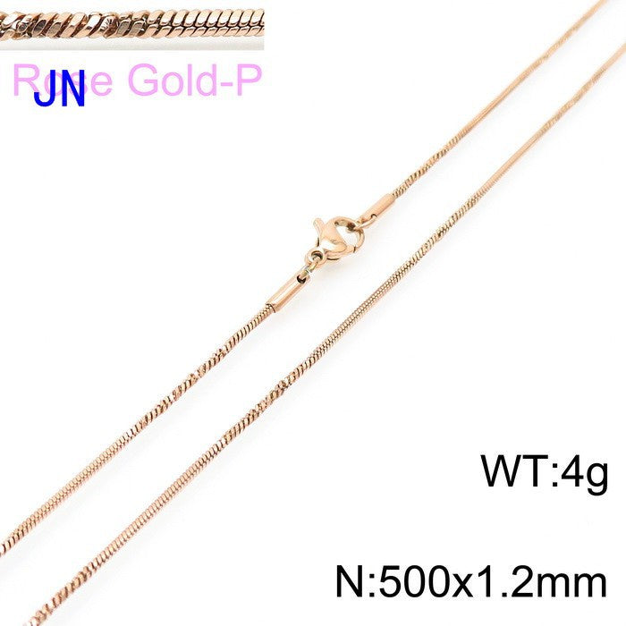 Stainless Steel Snake Chain Necklace