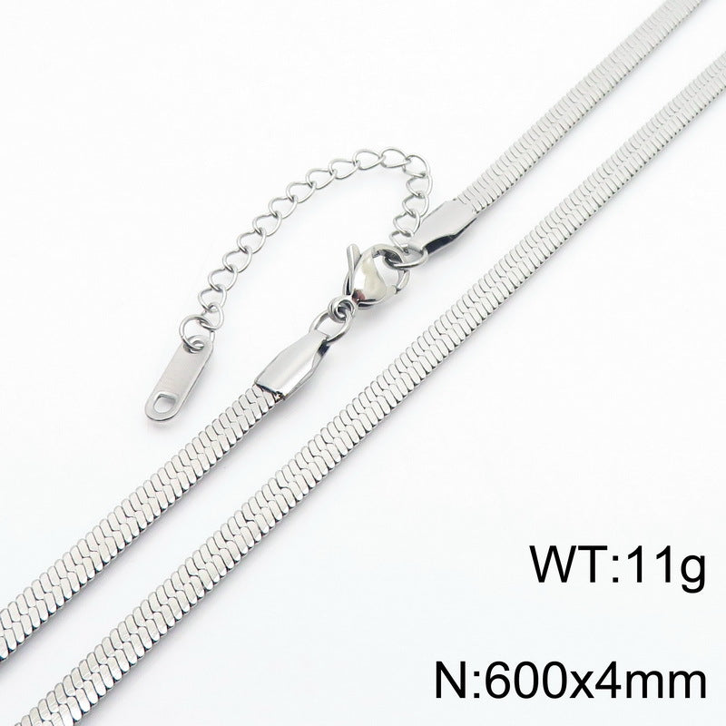Minimalist Herringbone Chain Necklace