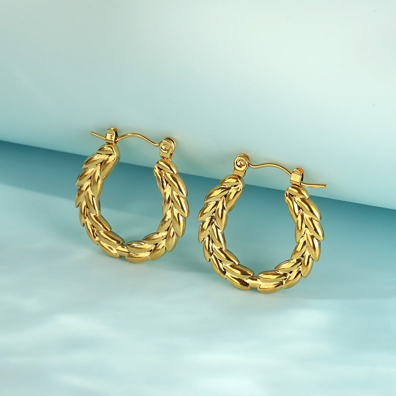 Braided Hoop Earrings