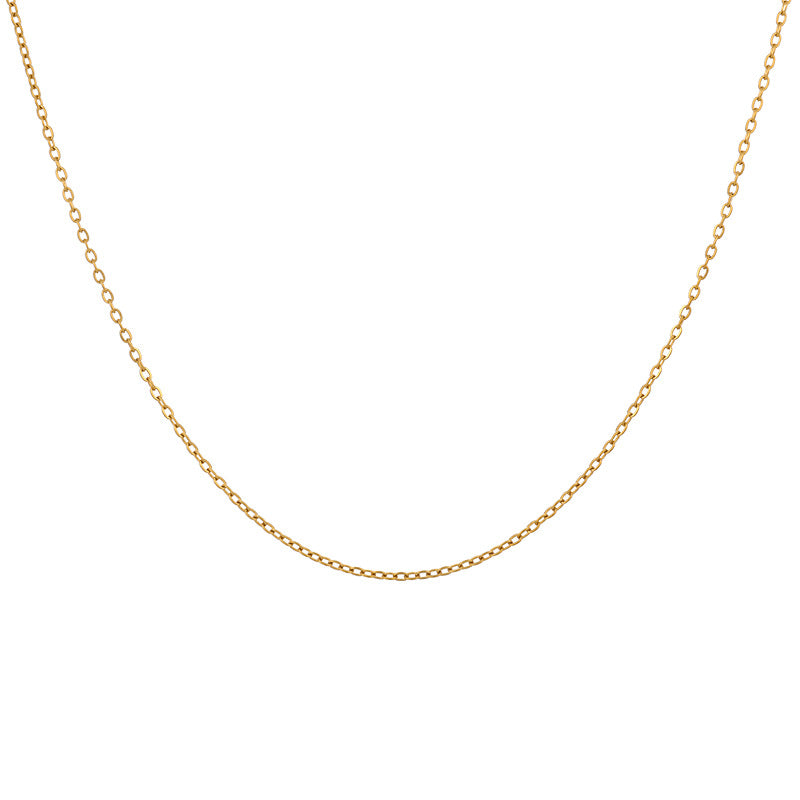 European and American cross-border popular simple retro stainless steel hammer cross chain side chain, pendant with chain wholesale