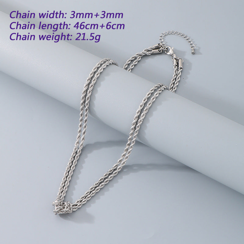 Twisted Rope Chain Bracelet