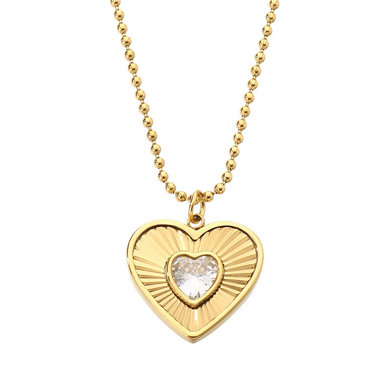 Gold Charm Layered Necklace Set
