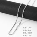 European and American cross-border hip-hop clavicle chain, vacuum color preservation, electroplating titanium steel gold twist chain, stainless steel twist necklace