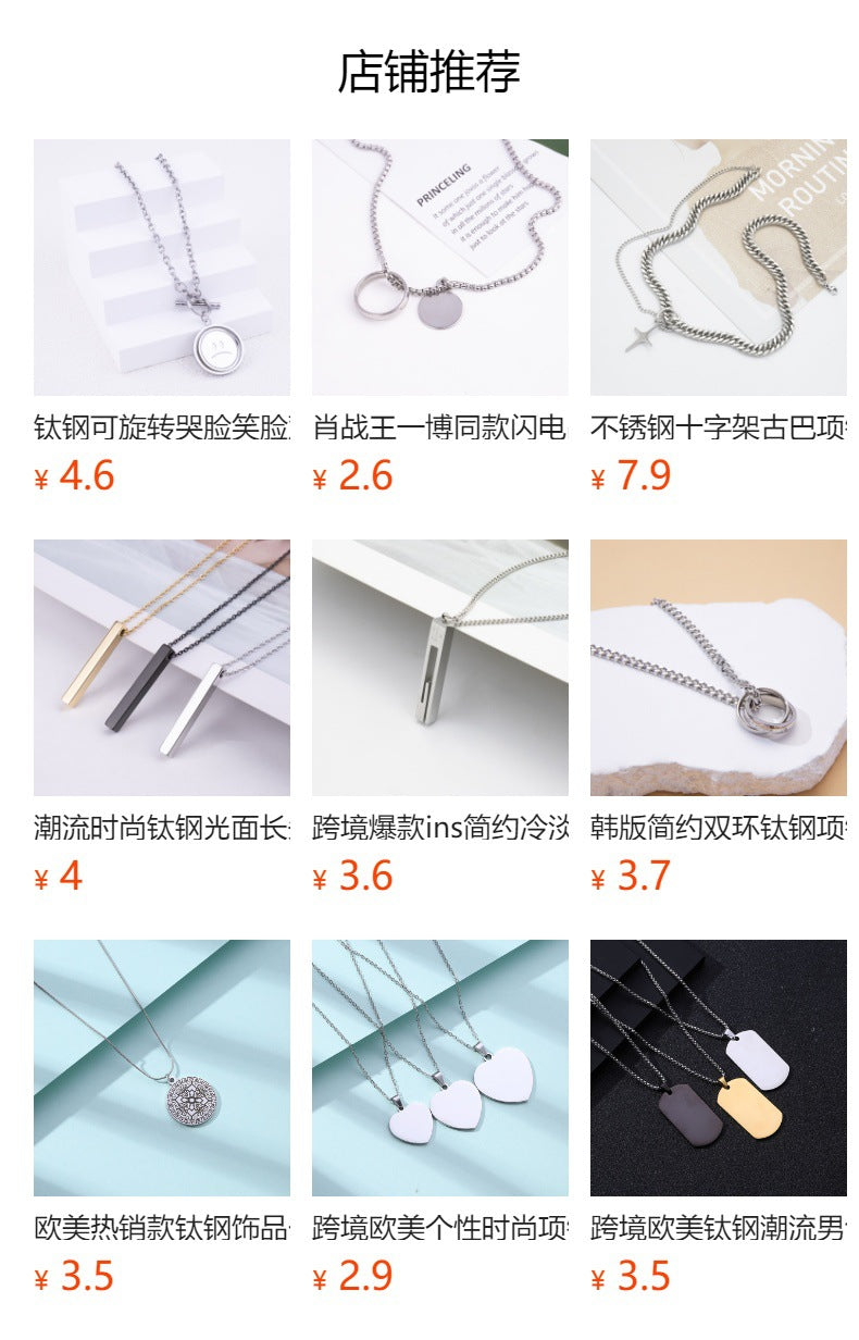 Classic creative titanium steel round plate rotatable twelve zodiac signs Jiugong Bagua Manjushri pendant stainless steel pendant necklace