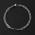 Stainless steel flat wire long cross bracelet, cross-border fashion simple trend men's jewelry non-fading titanium steel bracelet