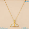 Whale Tail Pendant Necklace
