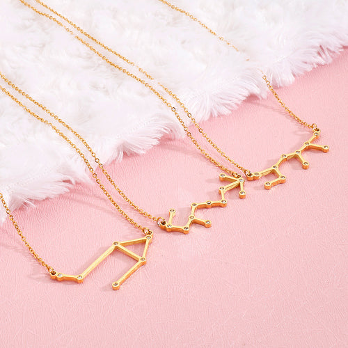 Constellation Necklace – Minimal Zodiac Star Design