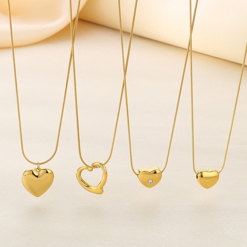 Open Heart Pendant Necklace