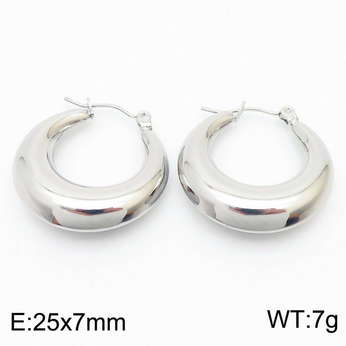 Chunky Gold & Silver Hoop Earrings