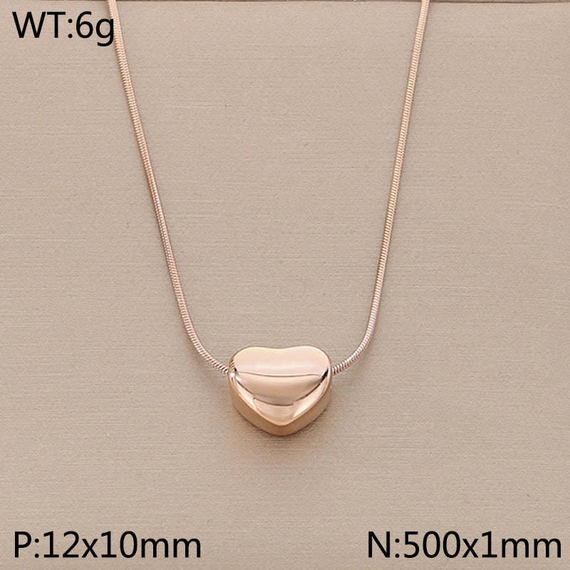 Open Heart Pendant Necklace