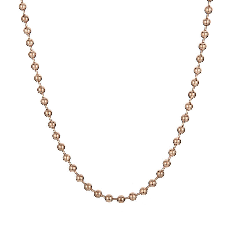 Polished Bead Chain Necklace