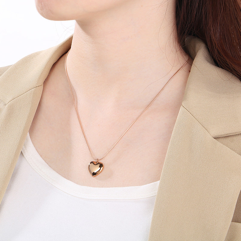 Open Heart Pendant Necklace