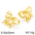 Minimalist Bow Pendant & Stud Earrings