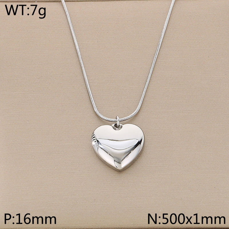 Open Heart Pendant Necklace