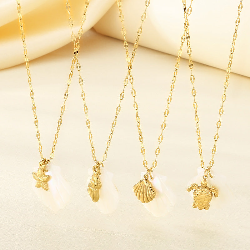 Shell Pendant Necklace with Ocean-Inspired Charm