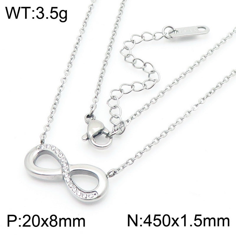 Infinity Knot Jewelry Set – Stainless Steel Earrings, Ring & Necklace (Gold / Silver)