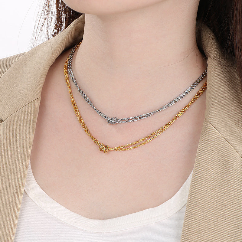 Twisted Rope Chain Bracelet
