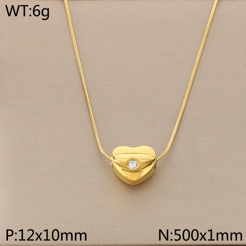 Open Heart Pendant Necklace