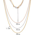 Cross-border stainless steel multi-layer stacked snake bone chain female versatile high-sense collarbone chain wholesale ins wind round snake necklace