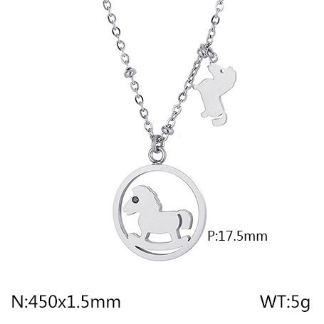 Rocking Horse Charm Necklace