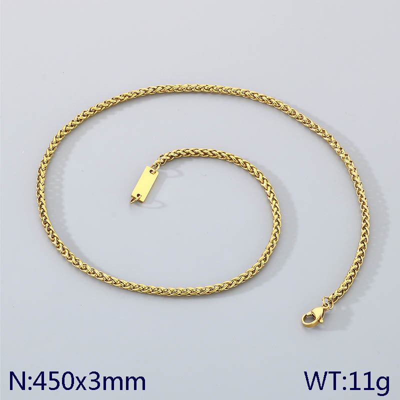 Classic Gold & Silver Rope Chain Necklace