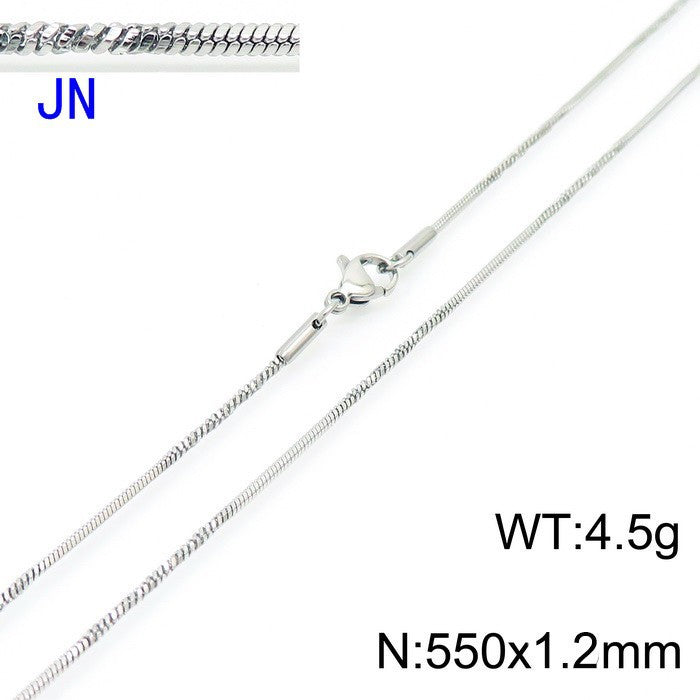 Stainless Steel Snake Chain Necklace