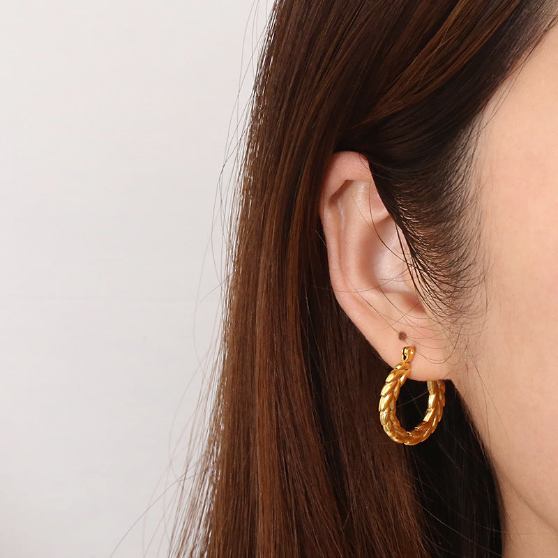 Braided Hoop Earrings