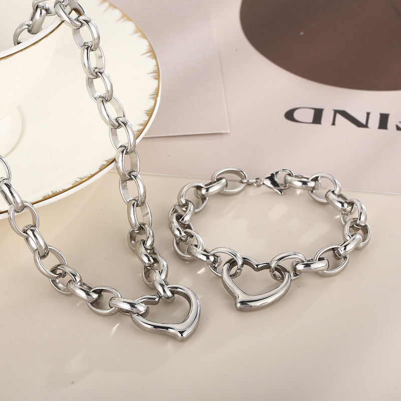 Heart-Link Chain Necklace / Bracelet