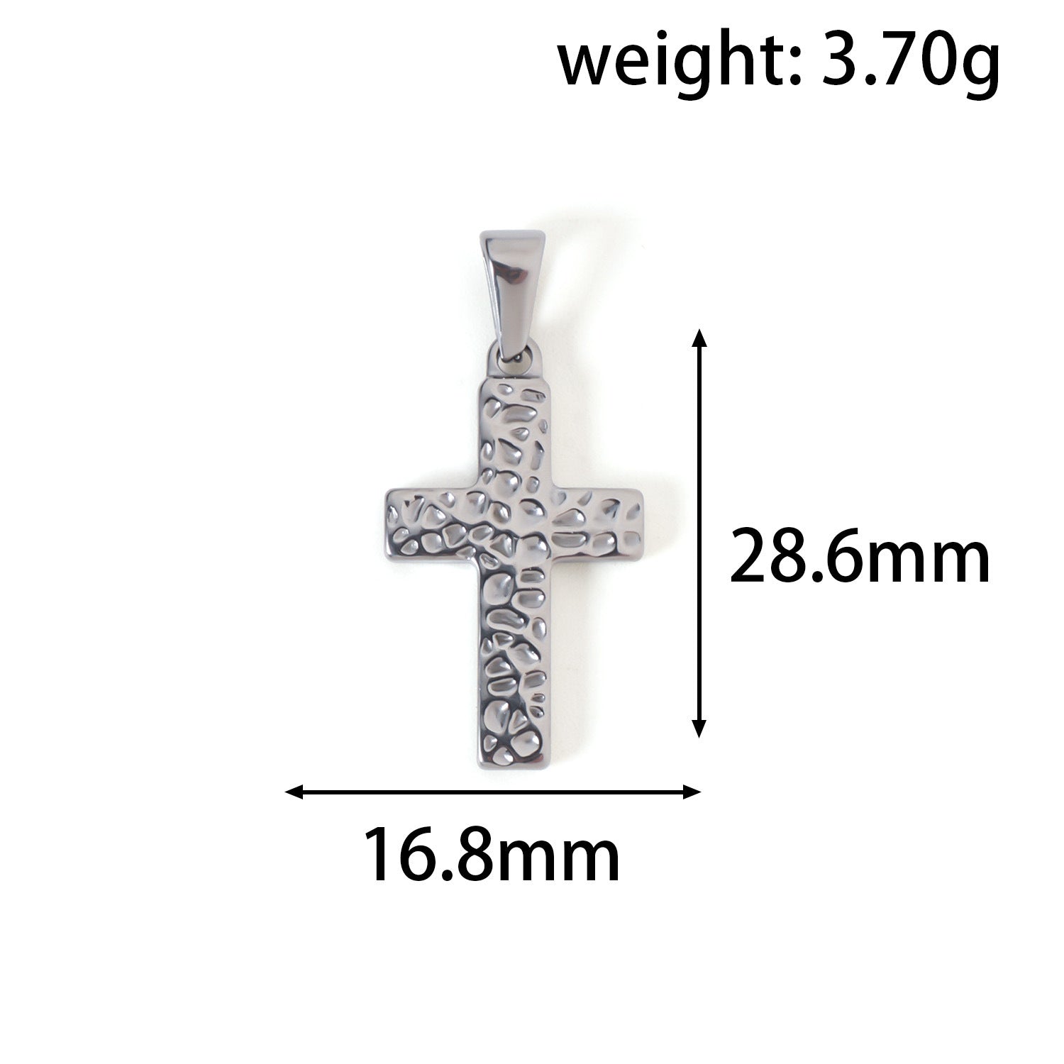 Cross-border European and American jewelry: titanium steel cross necklace pendant, personalized literary and artistic retro stainless steel clavicle chain accessories
