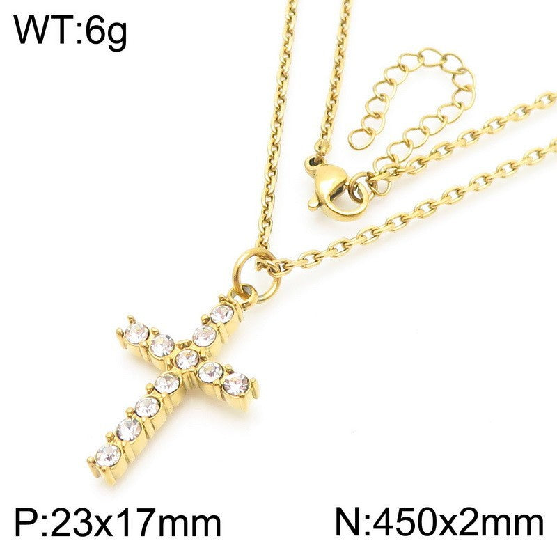 Dainty Cross Pendant Necklace