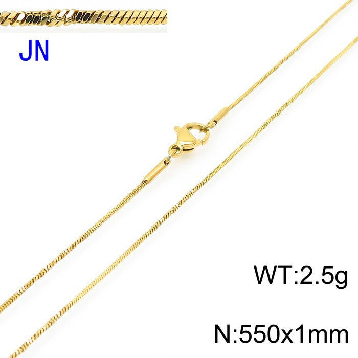 Stainless Steel Snake Chain Necklace