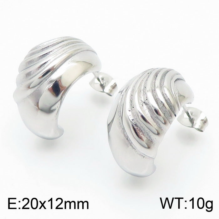 Gold & Silver Wave Earrings