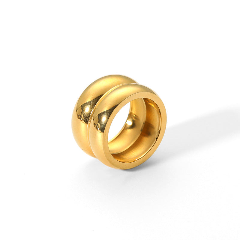 Titanium Steel Casting Smooth Ring