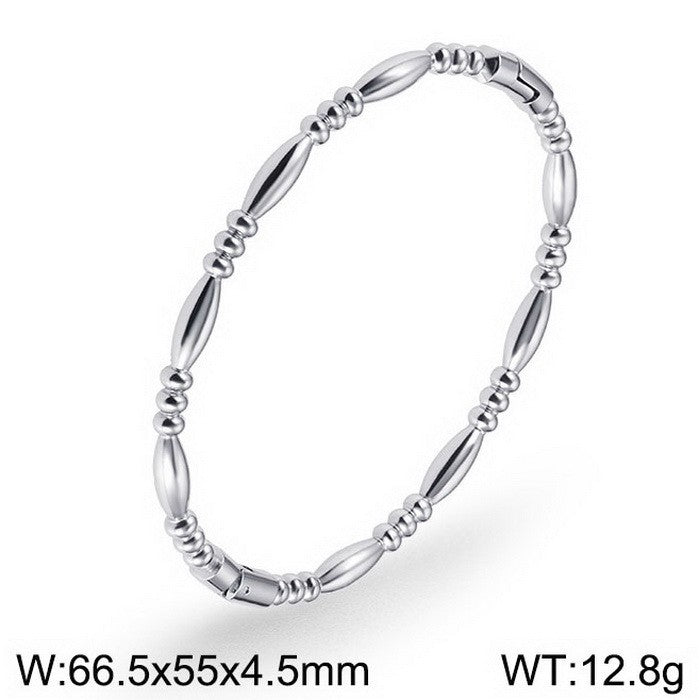 Bamboo Texture Cuff Bangles