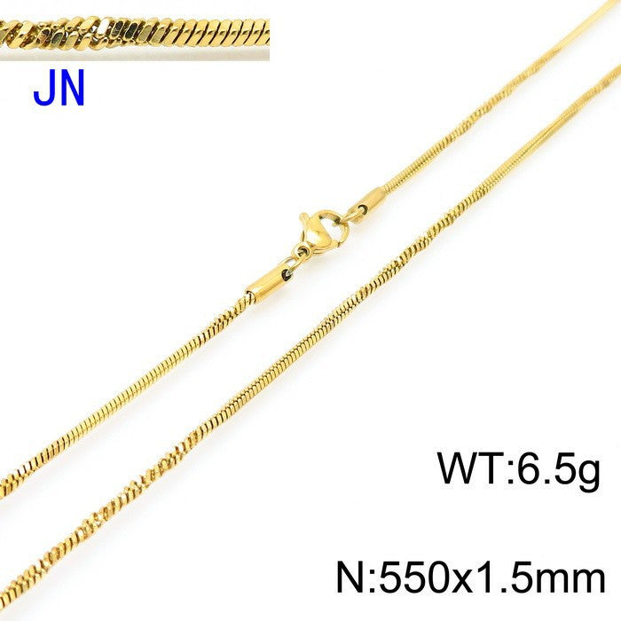Stainless Steel Snake Chain Necklace