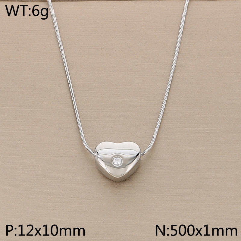 Open Heart Pendant Necklace