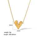 European and American light luxury love necklace 18K gold stainless steel sun and moon snake collarbone chain high-end sense necklace jewelry women