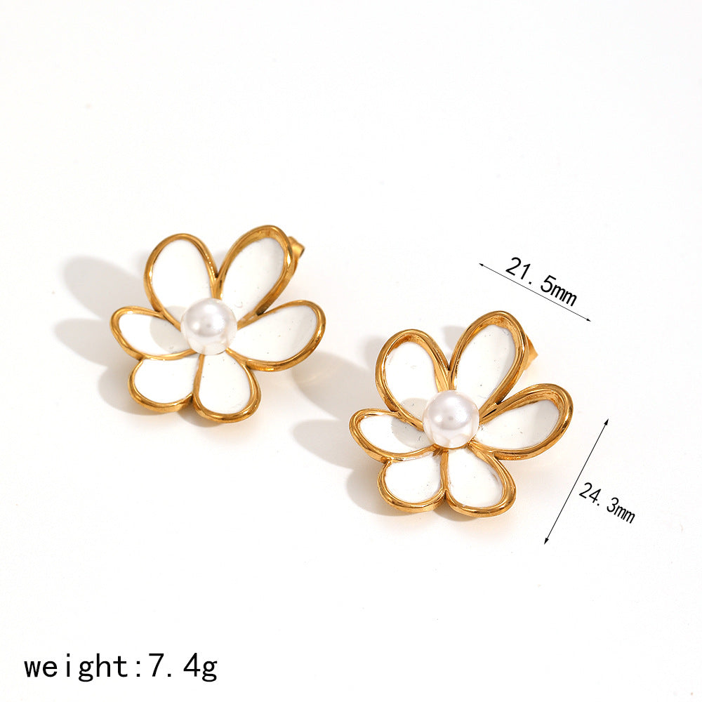 Floral Pearl Jewelry Set
