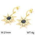 Sun Pendant Necklace & Earring Set