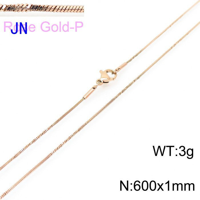Stainless Steel Snake Chain Necklace