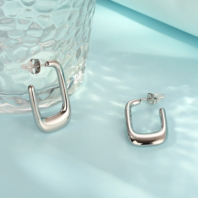 Chunky U-Hoop Earrings